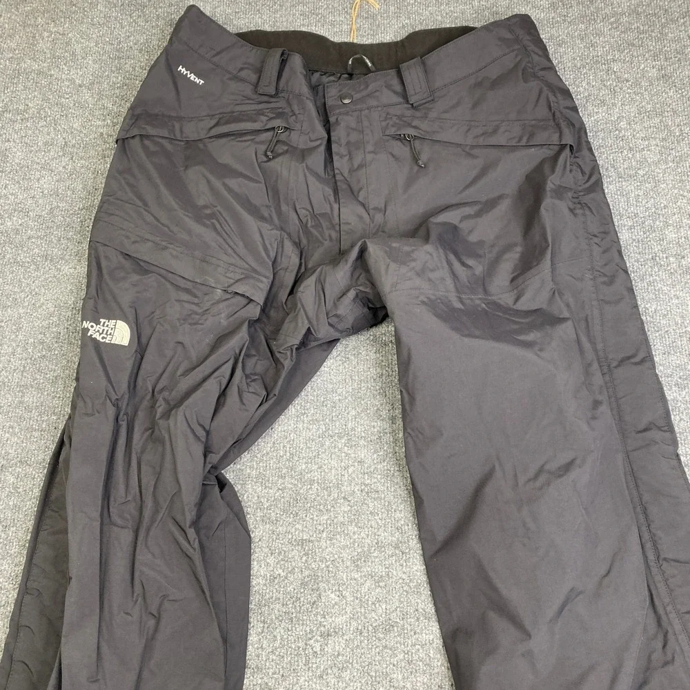The North Face HyVent Ski Snowboard Pants Mens XL Black Waterproof A6GC T325